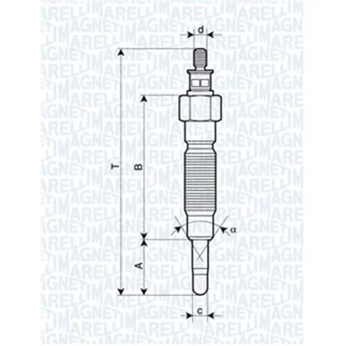 Žeraviaca sviečka 062900064304 (MAGNETI MARELLI)