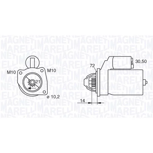 Štartér MAGNETI MARELLI 063280006010