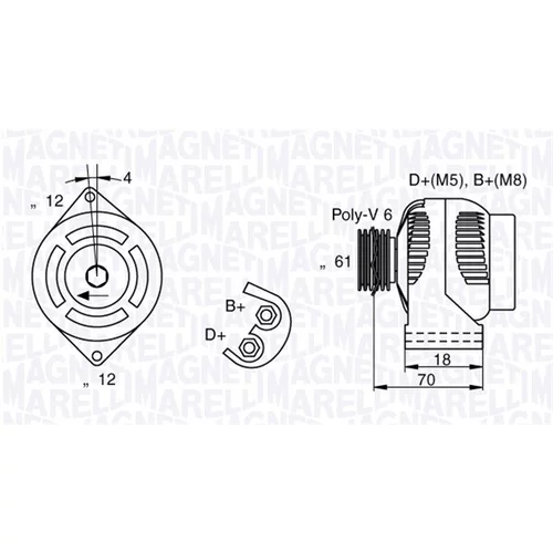 Alternátor MAGNETI MARELLI 063377004010