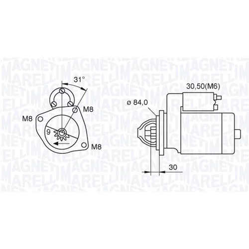 Štartér 063521093070 (MAGNETI MARELLI)