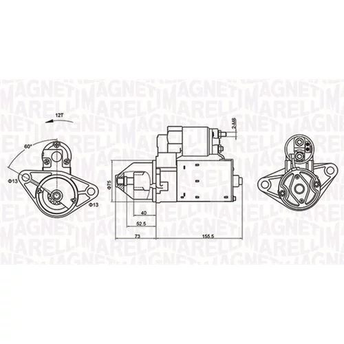 Štartér MAGNETI MARELLI 063721253010