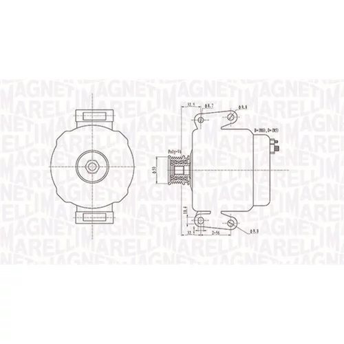 Alternátor MAGNETI MARELLI 063731481010