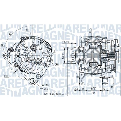 Alternátor MAGNETI MARELLI 063731512010