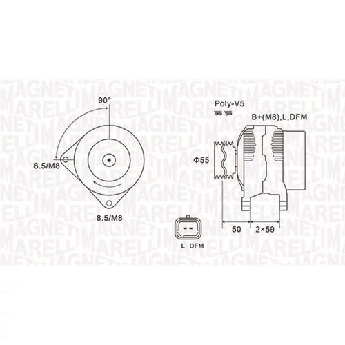 Alternátor MAGNETI MARELLI 063731823010