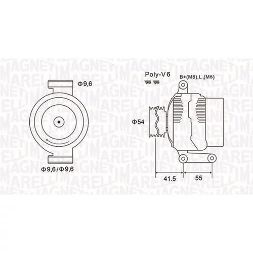 Alternátor MAGNETI MARELLI 063731856010