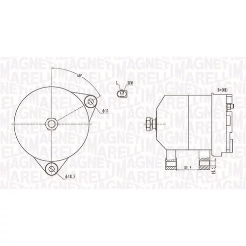 Alternátor MAGNETI MARELLI 063731915010