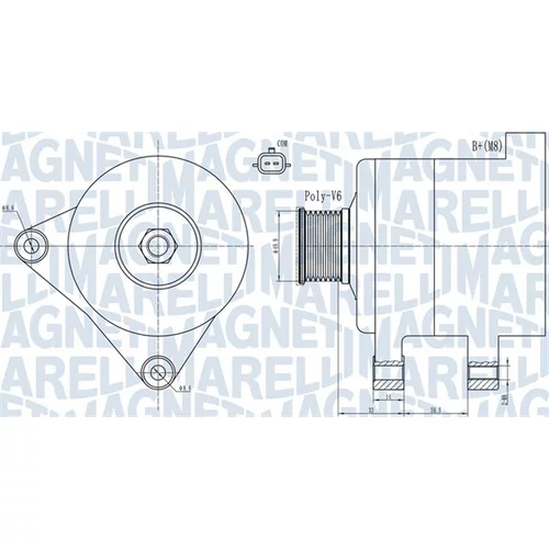 Alternátor MAGNETI MARELLI 063731945010