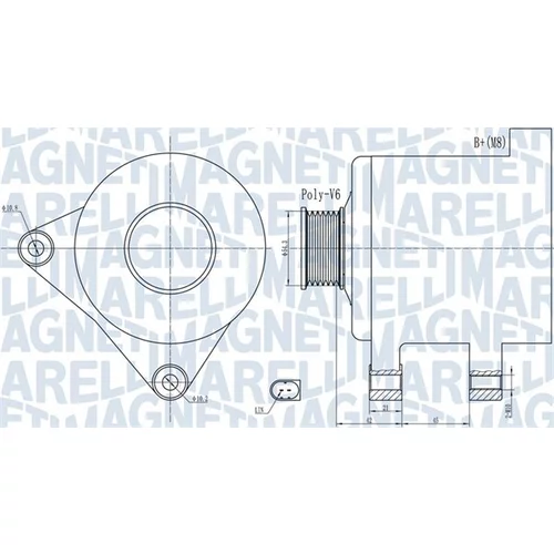 Alternátor MAGNETI MARELLI 063732091010