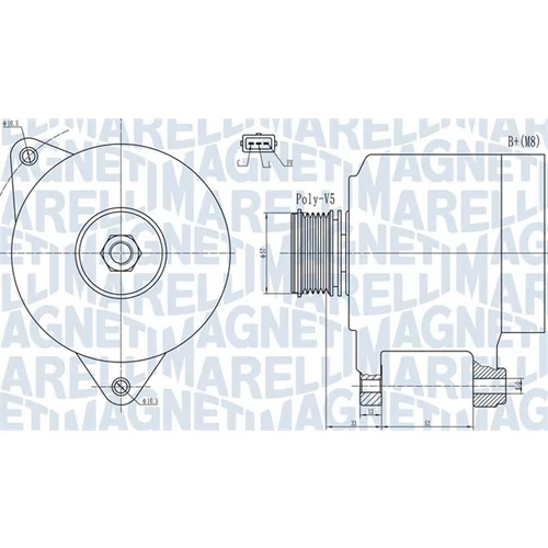 Alternátor MAGNETI MARELLI 063732133010