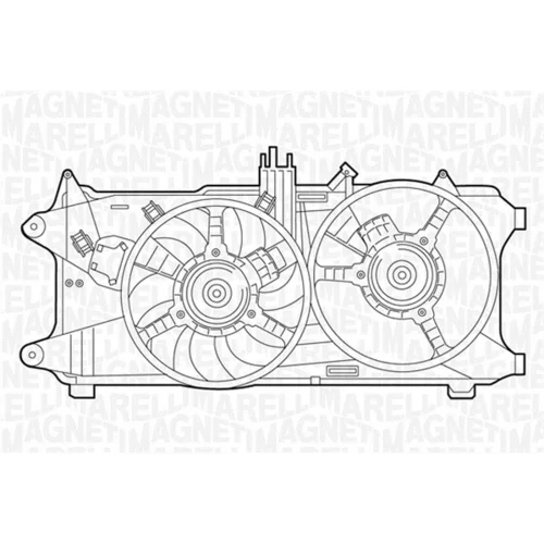 Ventilátor chladenia motora MAGNETI MARELLI 069422036010