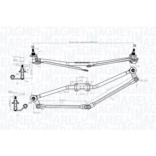 Mechanizmus stieračov MAGNETI MARELLI 085570170010