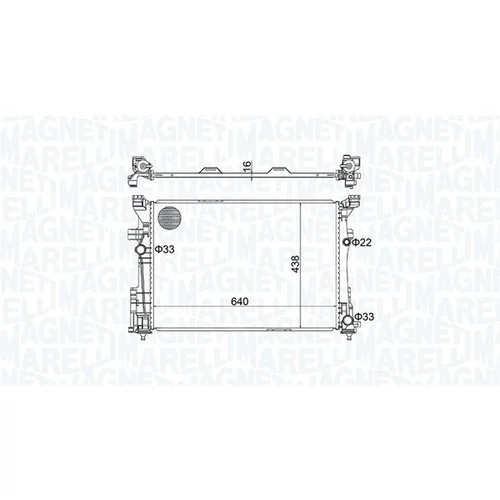 Chladič motora MAGNETI MARELLI 350213158600