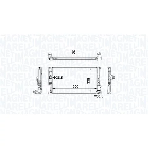 Chladič motora 350213159600 (MAGNETI MARELLI)