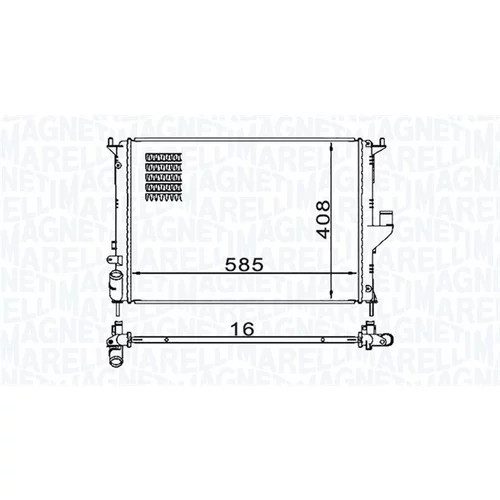 Chladič motora MAGNETI MARELLI 350213160900 - obr. 1