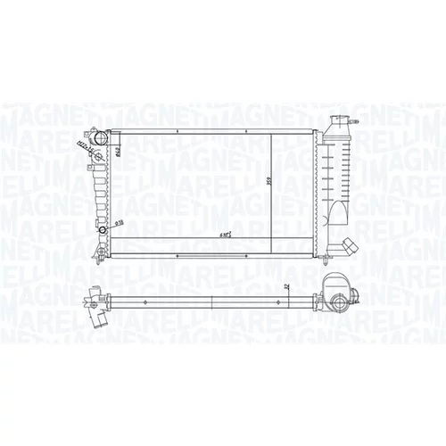 Chladič motora MAGNETI MARELLI 350213168400