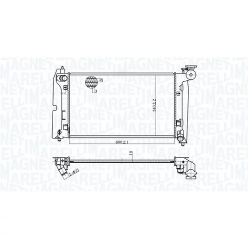 Chladič motora 350213175800 (MAGNETI MARELLI)