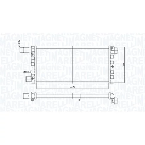 Chladič motora 350213185200 (MAGNETI MARELLI)