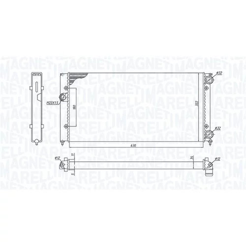 Chladič motora MAGNETI MARELLI 350213185300 - obr. 1