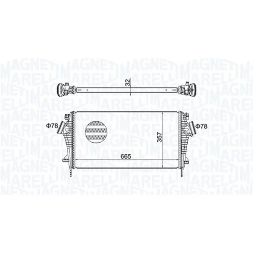 Chladič plniaceho vzduchu MAGNETI MARELLI 351319204440 - obr. 1