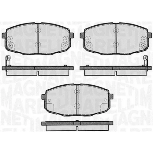 Sada brzdových platničiek kotúčovej brzdy MAGNETI MARELLI 363916060281