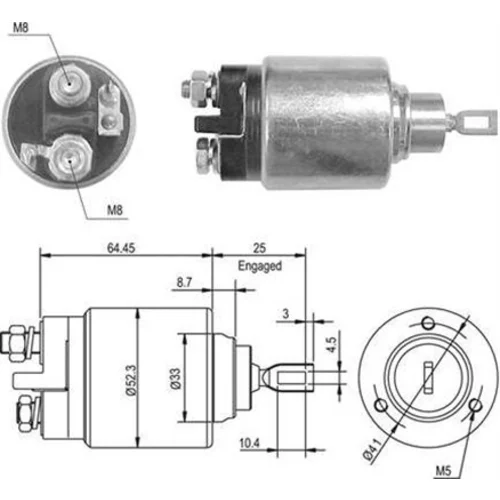 Elektromagnetický spínač pre štartér MAGNETI MARELLI 940113050011