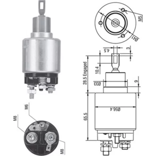 Elektromagnetický spínač pre štartér MAGNETI MARELLI 940113050271