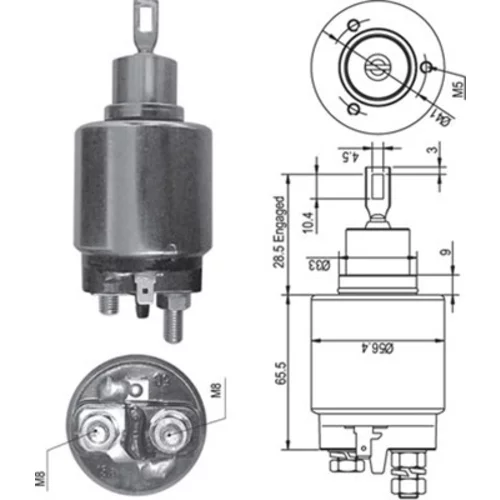 Elektromagnetický spínač pre štartér MAGNETI MARELLI 940113050347