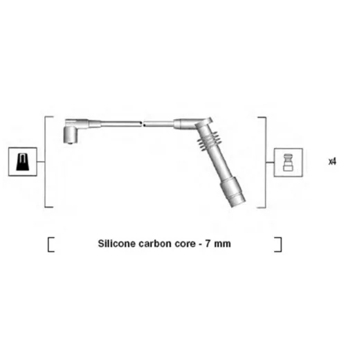 Sada zapaľovacích káblov MAGNETI MARELLI 941125360686
