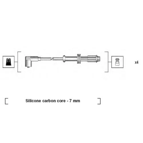 Sada zapaľovacích káblov MAGNETI MARELLI 941135200707