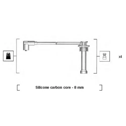 Sada zapaľovacích káblov MAGNETI MARELLI 941185360787