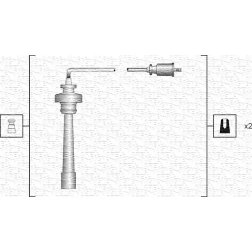 Sada zapaľovacích káblov MAGNETI MARELLI 941318111191