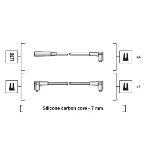 Sada zapaľovacích káblov MAGNETI MARELLI 941318111234