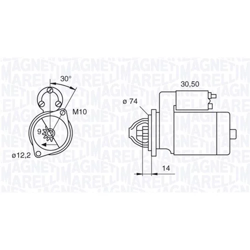 Štartér MAGNETI MARELLI 063280055010