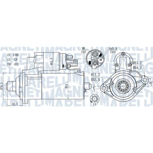 Štartér MAGNETI MARELLI 063721512010