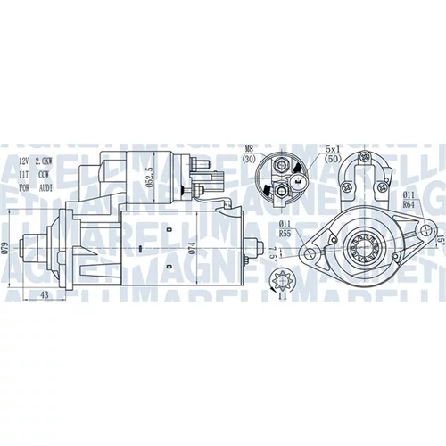 Štartér MAGNETI MARELLI 063721584010