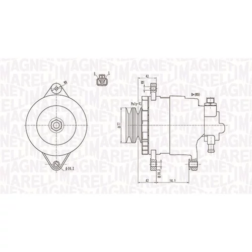 Alternátor MAGNETI MARELLI 063731183010