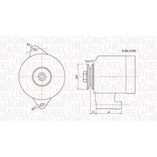 Alternátor MAGNETI MARELLI 063731472010