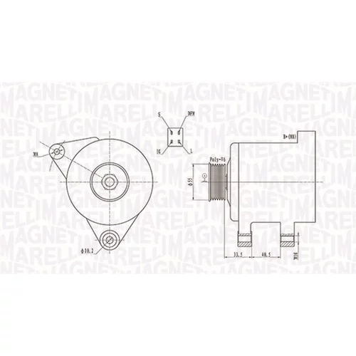 Alternátor MAGNETI MARELLI 063731605010