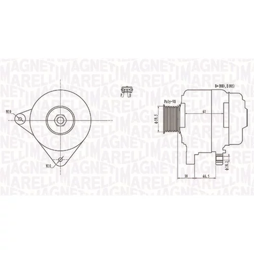 Alternátor MAGNETI MARELLI 063731972010