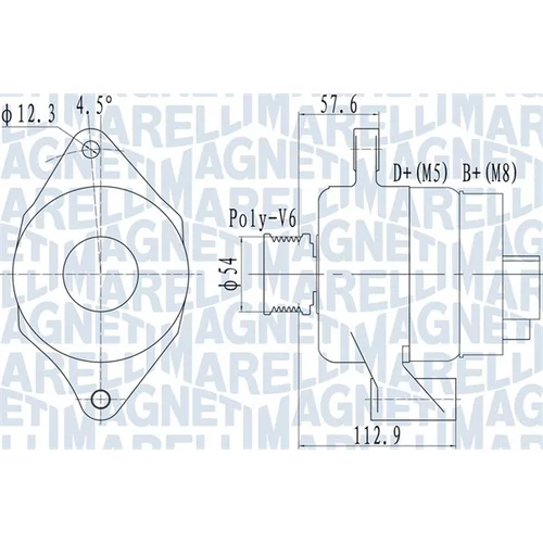 Alternátor MAGNETI MARELLI 063732050010