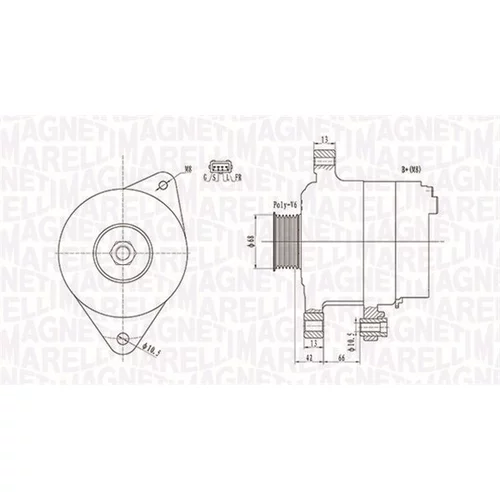 Alternátor MAGNETI MARELLI 063732112010