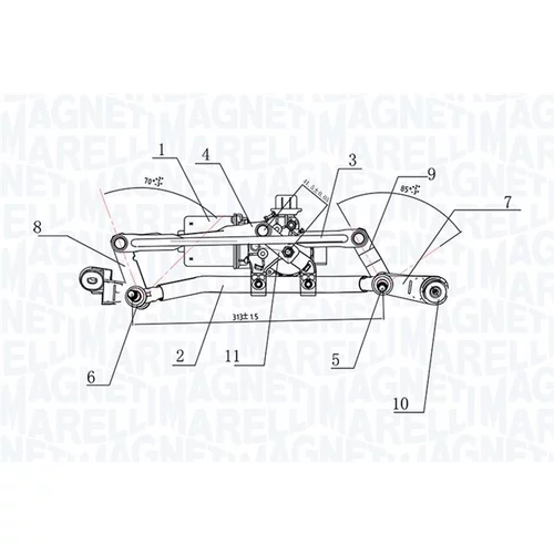 Systém čistenia skiel MAGNETI MARELLI 064377500010