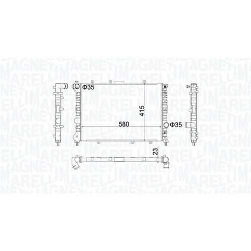 Chladič motora 350213100700 (MAGNETI MARELLI)