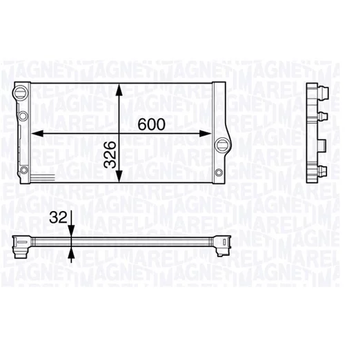 Chladič motora MAGNETI MARELLI 350213142300