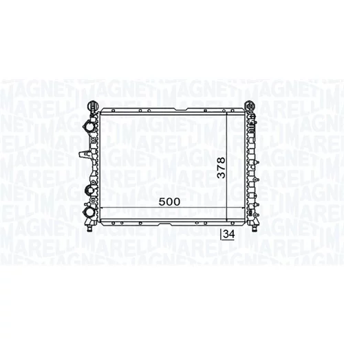 Chladič motora MAGNETI MARELLI 350213154600