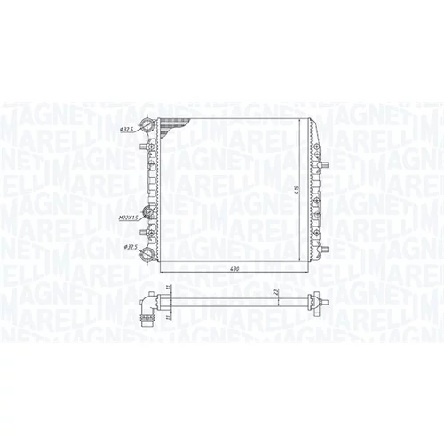 Chladič motora MAGNETI MARELLI 350213184600 - obr. 1