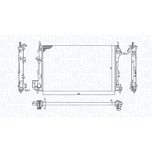 Chladič motora MAGNETI MARELLI 350213185700