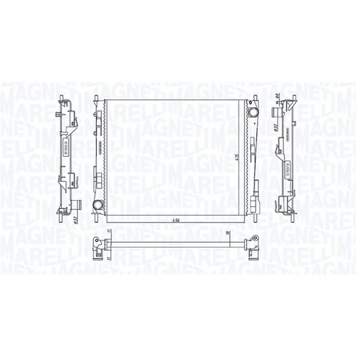 Chladič motora 350213186800 (MAGNETI MARELLI)