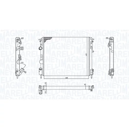 Chladič motora MAGNETI MARELLI 350213192600