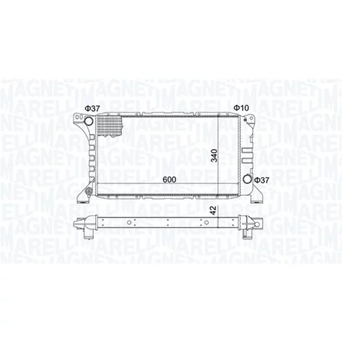 Chladič motora MAGNETI MARELLI 350213193500 - obr. 1